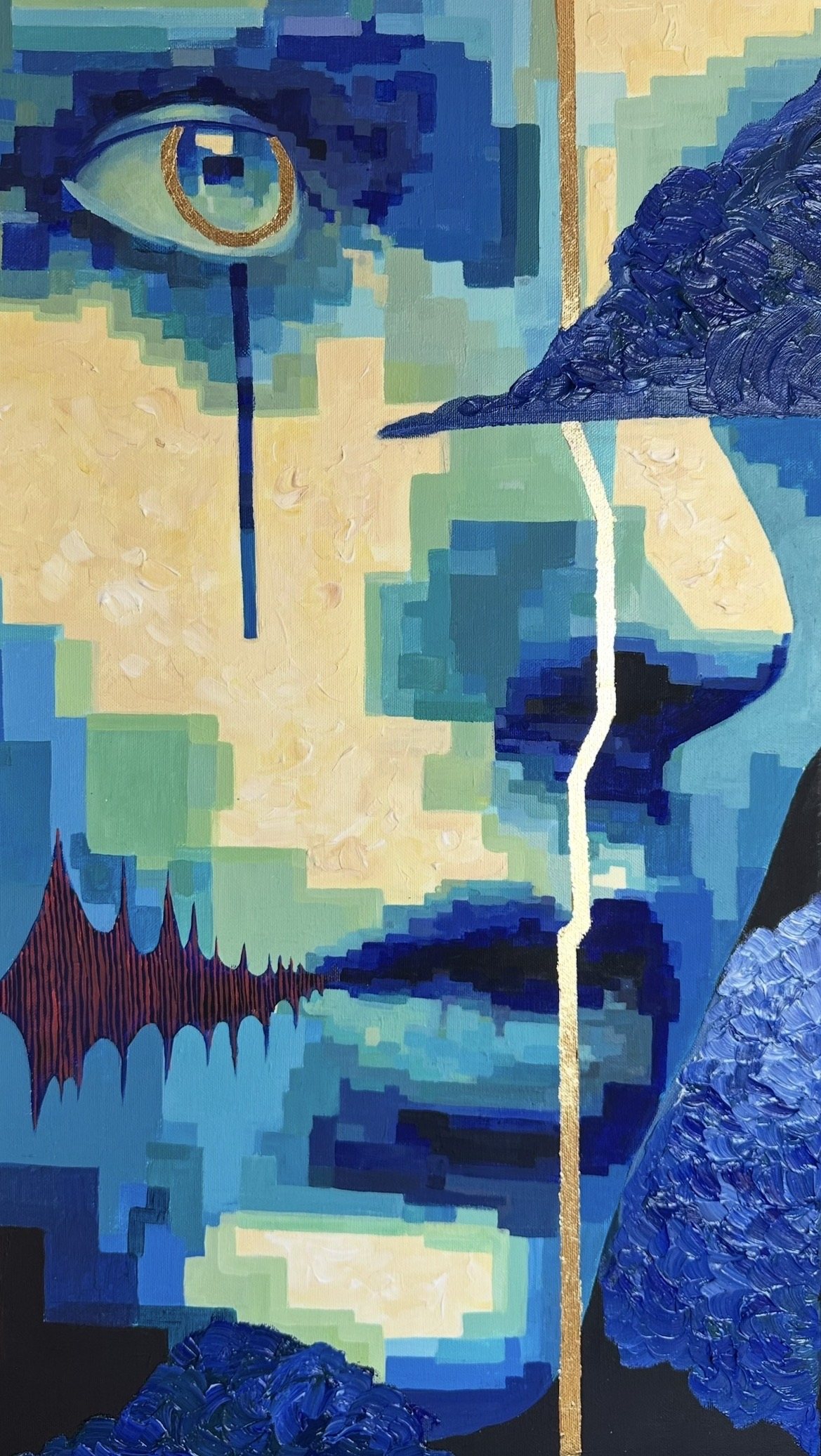 Signal From The Clouds, full painting by Agata Śliwińska